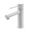 Grifo lavabo monomando Milos Stick blanco mate de Imex